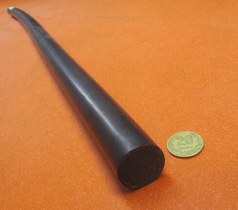 Black Neoprene Rubber Round Rod 75A 1.25" (1-1/4") Diameter x 36" Length 1 pc in Saudi Arabia