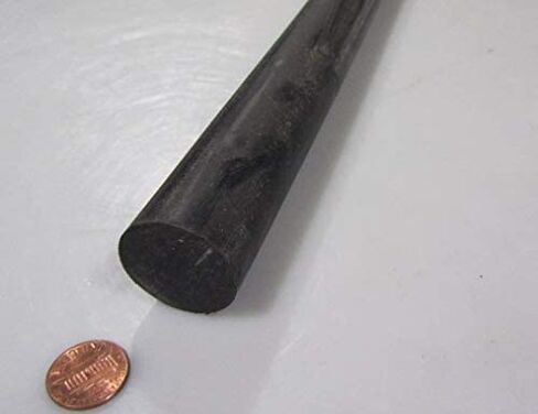 Black Neoprene Rubber Round Rod 75A 1.25" (1-1/4") Diameter x 36" Length 1 pc in Saudi Arabia