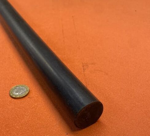Black Neoprene Rubber Round Rod 75A 1.25" (1-1/4") Diameter x 36" Length 1 pc in Saudi Arabia