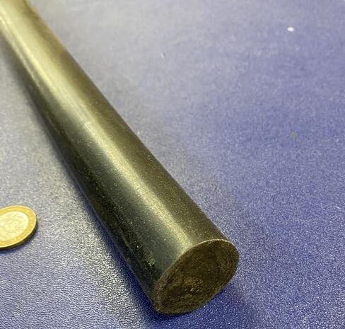 Black Neoprene Rubber Round Rod 75A 1.25" (1-1/4") Diameter x 36" Length 1 pc in Saudi Arabia