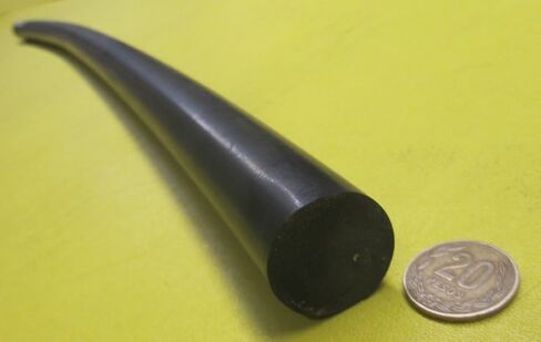 Black Neoprene Rubber Round Rod 75A 1.25" (1-1/4") Diameter x 36" Length 1 pc in Saudi Arabia