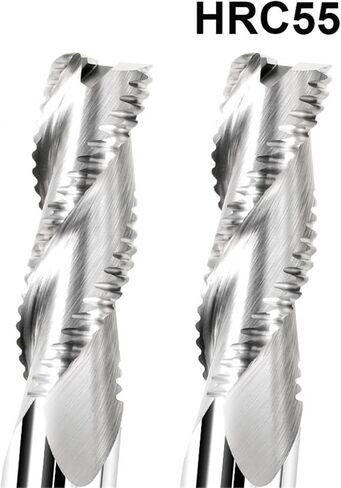 Roughing End Mill 4-20mm 3 Flutes CNC Solid Carbide Router Bits for Aluminum Spiral Bit HRC55 Solid Carbide Milling Cutter(20x70) in Saudi Arabia