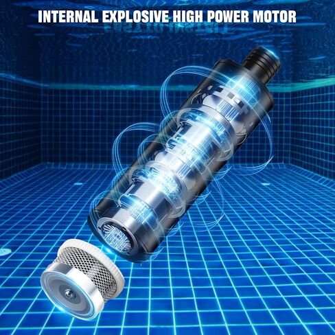 Cordless Submersible Water Pump for Milwaukee M-18 18V Battery,635GPH Portable Transfer Water Pump for Camping Tub Garden RV Pond Draining Job Sites(No Battery) in Kuwait