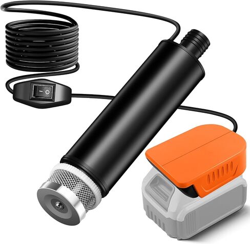 Cordless Submersible Water Pump for Milwaukee M-18 18V Battery,635GPH Portable Transfer Water Pump for Camping Tub Garden RV Pond Draining Job Sites(No Battery) in Kuwait