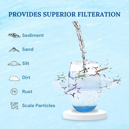 Baleen Filters 40 "× 2.5" 5 ميكرون بديل لتصفية الرواسب البديل لـ HDX SBC-25-4005 ، Shelco MB5-40 ، Pentek PD-5-40 (20 حزمة) in Saudi Arabia