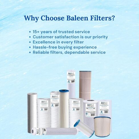 Baleen Filters 40 "× 2.5" 5 ميكرون بديل لتصفية الرواسب البديل لـ HDX SBC-25-4005 ، Shelco MB5-40 ، Pentek PD-5-40 (20 حزمة) in Saudi Arabia