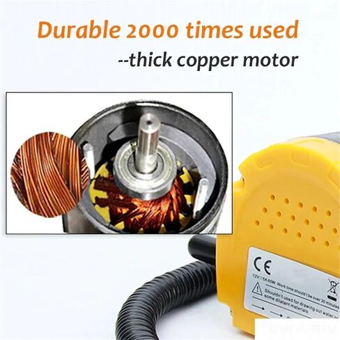 12V 24V 220V Car Oil Extractor Motor Oil Pump Crude Hot Oil Suction Pump Fuel Engine Oil Extraction Pump Transfer Pumps 1Pcs(12V) in Saudi Arabia