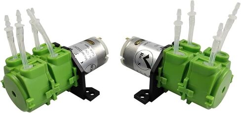 Peristaltic Pump Double Channel 12V 24V Pump Mute Small Water Pump Self-Priming Hose Pump Double Channel 1Pcs(with 3x5,12V) in Saudi Arabia