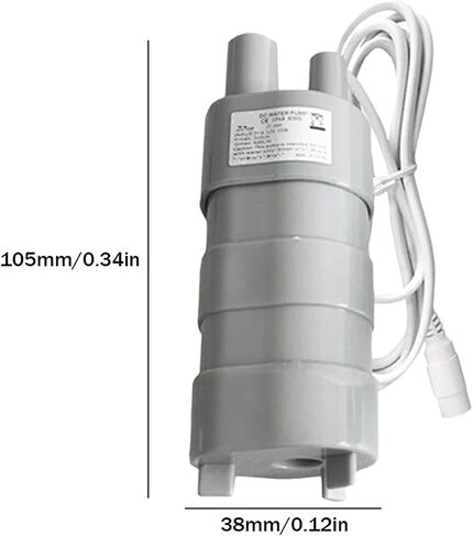 Submersible Pump IP68 DC 12V 15W High Lift Pump Brushless Motor Wear-resistant Ceramic Shaft For Caravan Camper 1Pcs(Yellow) in Saudi Arabia