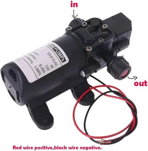 DC 12V 70W Agricultural Electric Water Pump Black High Pressure Diaphragm Pump Multipurpose Water Pump 1Pcs(12V 70W-C) in Saudi Arabia