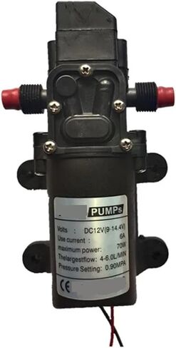 DC 12V 70W Agricultural Electric Water Pump Black High Pressure Diaphragm Pump Multipurpose Water Pump 1Pcs(12V 70W-C) in Saudi Arabia
