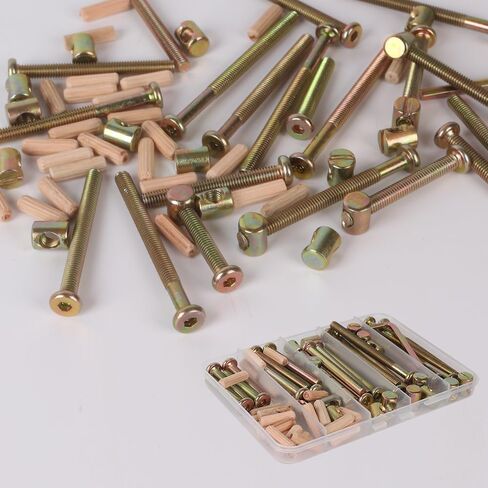 20SET CRIB PROCKS KIT-M6 × 20/40/00/00/80MM HEX CABED CAP CRIB BABY BED BORT و BARREL مع وجع ألين 1 × مثالي للأثاث ، أسرّف ، مسامير سرير in Saudi Arabia