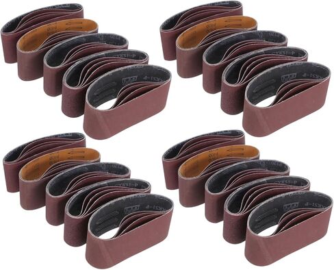GLEAVI 20-Piece Sanding Belt Set for Belt Sander Fine Grit Sandpaper for Wood and Metal 457x75x13mm High Efficiency Woodworking Tool in Saudi Arabia