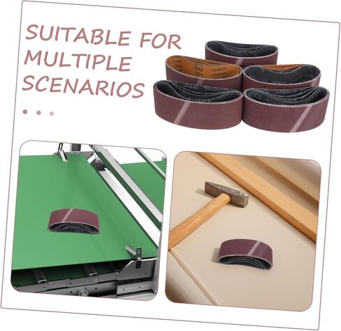 GLEAVI 20-Piece Sanding Belt Set for Belt Sander Fine Grit Sandpaper for Wood and Metal 457x75x13mm High Efficiency Woodworking Tool in Saudi Arabia
