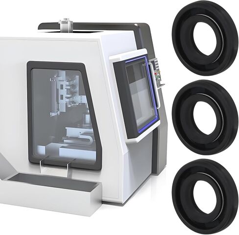 إنشاء فكرة 6pcs TC زيت الختم النتريل رمح دوار الختم مزدوج الشفة دوارة الختم مطاط مزدوج الشفاه ختم 12x24x4.5mm مناسبة للمعدات الصناعية in Kuwait