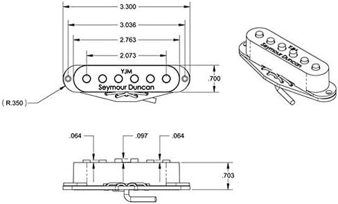 Seymour Duncan - 11203-30-Bk - STK-S10b YJM FURY Stk bridge Bk in Saudi Arabia
