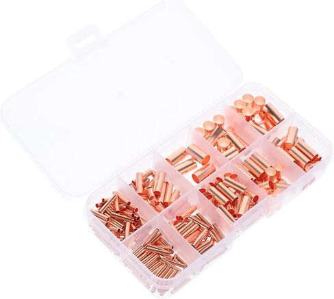 Cabilock 250pcs أنابيب النحاس موصلات أنبوب مفصل لصناعة المنزل تستخدم صنعة توصيل حرارية عالية توصيل سلك موثوق قوي in Saudi Arabia