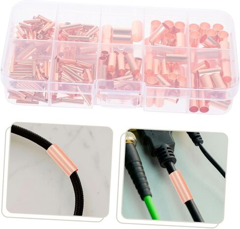 Cabilock 250pcs أنابيب النحاس موصلات أنبوب مفصل لصناعة المنزل تستخدم صنعة توصيل حرارية عالية توصيل سلك موثوق قوي in Saudi Arabia