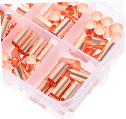 Cabilock 250pcs أنابيب النحاس موصلات أنبوب مفصل لصناعة المنزل تستخدم صنعة توصيل حرارية عالية توصيل سلك موثوق قوي in Saudi Arabia