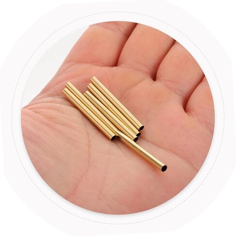 Angoily 100pcs Floral Wire Connecting Tubes Mini Copper Tube for Craft Arrangement Flower Stem Connectors for DIY Bouquets and Wreaths Indoor and Outdoor Decorative Applications in Saudi Arabia