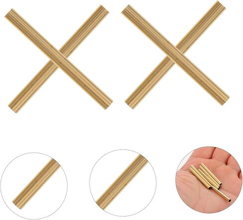 Angoily 100pcs Floral Wire Connecting Tubes Mini Copper Tube for Craft Arrangement Flower Stem Connectors for DIY Bouquets and Wreaths Indoor and Outdoor Decorative Applications in Saudi Arabia