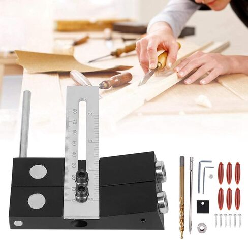 ثقب مزدوج قابلة للتعديل محدد موقع سبيكة الألومنيوم سبيكة حفر لنجارة النجارة الخشبية in Kuwait