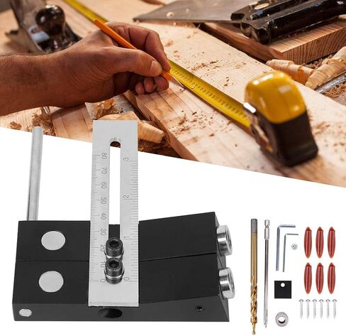 ثقب مزدوج قابلة للتعديل محدد موقع سبيكة الألومنيوم سبيكة حفر لنجارة النجارة الخشبية in Kuwait