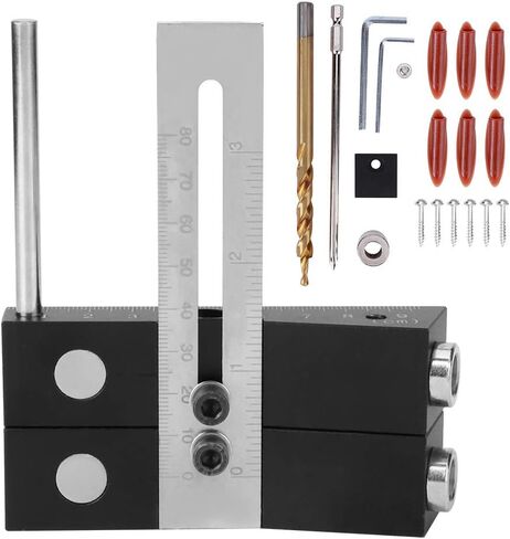 ثقب مزدوج قابلة للتعديل محدد موقع سبيكة الألومنيوم سبيكة حفر لنجارة النجارة الخشبية in Kuwait