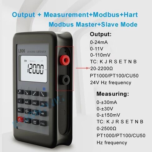 NURII Process Calibrator, LB06, 4-20mA 0-10V RTD PT100 Thermocouple Temperature Calibrator Signal Generator in Saudi Arabia