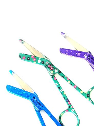 Artlab-set من 3 متنوع Dew Drops Pattern Pattern Pattern Pattern Doctor Emt Lister Standage مقص 5.5 "(14 سم)-مثالية لـ EMT ، المسعفون ، الإسعافات الأولية ، المستجيبين ، الأطباء ، الممرضات ، مقص مقصات Lister Shears Lister in Kuwait