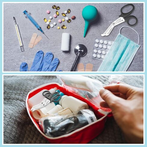 20 Pcs Trauma Shears, Gifts for Nurse Day, Medical Scissors with Organza Bags and Thank You Gift Tags, Stainless Steel Gauze Shears for Nurses Doctors EMS Volunteers (Black) in Saudi Arabia