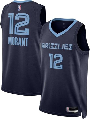 Ja Morant Memphis Grizzlies NBA Kids Youth 8-20 Navy Icon Edition Swingman Jersey in Saudi Arabia