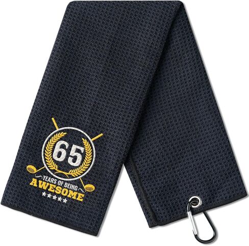 65th Birthday Gifts Golf for Men Golfer, Funny Golf Towels for Golf Lovers, Husband, Perfect for Dad, Boss, Grandpa for Birthday in Kuwait