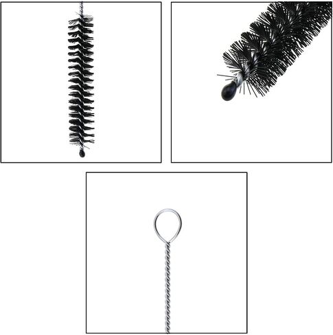 MEETOOT 10PCS Nylon Tube Nozzle Brush with Wire Loop Handle 10mm Cleaning Brush Cup Brush Spout Brushes for Cleaning Fine Tube Paint Spray Gun Paint Tool in Saudi Arabia