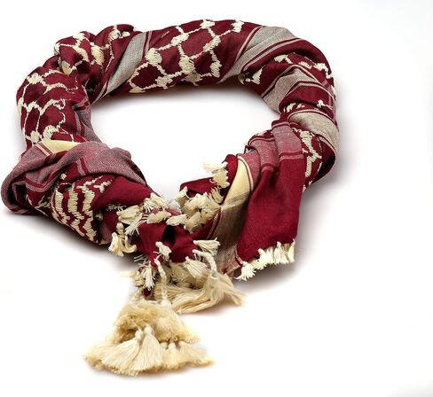 Premium Shemagh ScarF - Beautiful Gift Box - Large Arab Tactical Military Desert Head Neck Keffiyeh Wrap with Tassels in Saudi Arabia