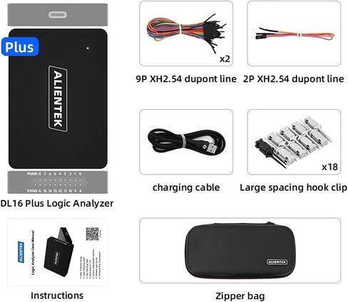 محلل المنطق DL16 250MHz كحد أقصى معدل العينة 16CHANNELS أدوات محلل المنطق ARM FPGA بروتوكول تصحيح بروتوكول بروتوكول (DL16) in Kuwait
