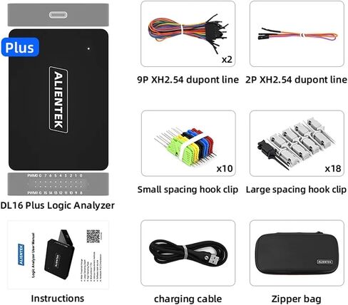 محلل المنطق DL16 250MHz كحد أقصى معدل العينة 16CHANNELS أدوات محلل المنطق ARM FPGA بروتوكول تصحيح بروتوكول بروتوكول (DL16) in Kuwait