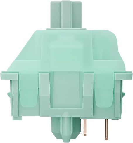 Gateron Jade Mint Keyboard Switches, Linear RGB LED 5 Pin 22mm Dual-Stage Spring Factory Pre-lubed 55gf Switches for Mechanical Keyboard(90PCS,Patch lamp) in Kuwait