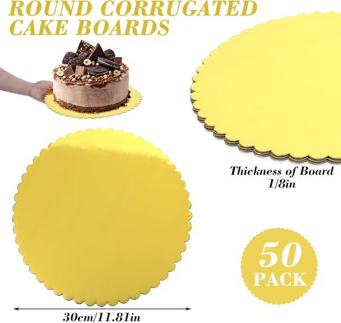 Divina Vitae 50Pack Cake Boards 12 inch route gold cake board board board base cordboard rocle in Kuwait