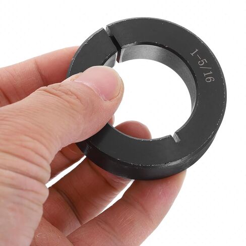 uxcell 4pcs Single Split Shaft Collar 1-5/16" Bore One-Piece Clamping Collar, 2-1/8" OD, 9/16" Thickness, Black Oxide Steel Set Screw Lock Collar Clamp in Saudi Arabia