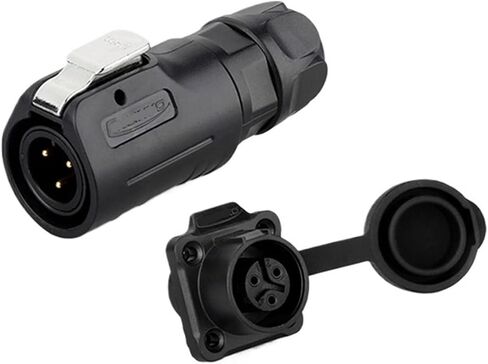 LP12 miniature aviation and socket 3 core 5 holes IP68 industrial connector 5A(Flange formal wear) in Kuwait
