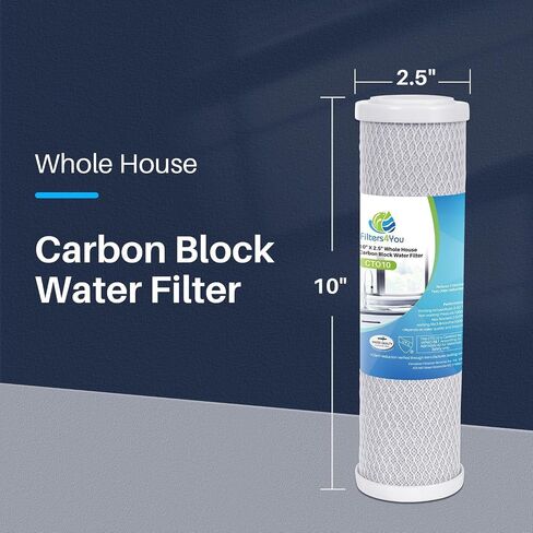 4 Pack Compatible for Flow-Pur 8 Carbon Block Filter Cartridge WCBCS-975-RV by CFS in Saudi Arabia