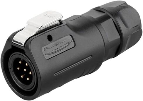 LP12 miniature aviation and socket 5 holes 8 core IP68 industrial 3A connector(Flange female seat) in Saudi Arabia