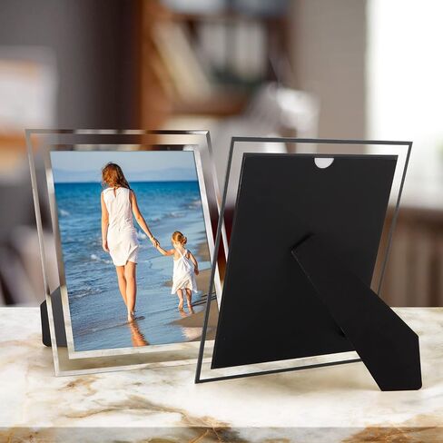 Hoikwo 8.5x11 Picture Frames, 10 Packs Silver Glass Certificate Frames for Document Diploma Award, Only for Tabletop Display Vertically or Horizontally in Saudi Arabia