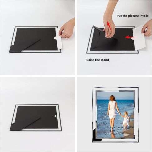 Hoikwo 8.5x11 Picture Frames, 10 Packs Silver Glass Certificate Frames for Document Diploma Award, Only for Tabletop Display Vertically or Horizontally in Saudi Arabia