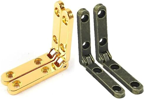 Adjustable Hinges Door Closing Hinges 2Pcs Straight Shaped Zinc Alloy Hinge Cabinet Furniture Hardware 30 * 30 * 6mm(Black) in Kuwait