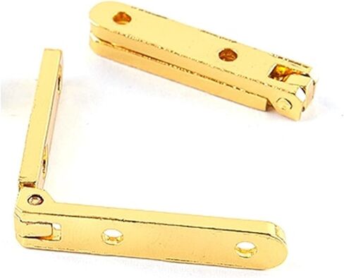 Adjustable Hinges Door Closing Hinges 2Pcs Straight Shaped Zinc Alloy Hinge Cabinet Furniture Hardware 30 * 30 * 6mm(Black) in Kuwait