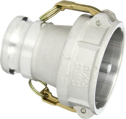 Dixon 4030-DAVR-AL Aluminum Cam and Groove Hose Fitting, Vapor Recovery Coupler with Probe, 4" Socket x 3" Adapter in Saudi Arabia