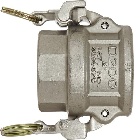 Dixon RD200EZ Stainless Steel 316 EZ Boss-Lock Type D Cam and Groove Hose Fitting ، 2 "Socket X 2" NPT Female in Saudi Arabia
