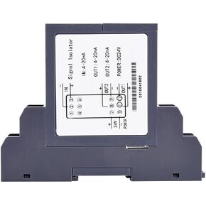 1 in 2 Out Signal Isolation DC24V Signal Isolator 4-20mA 0-10V Signal Converter GLC(0-10V to 4-20mA) in Saudi Arabia